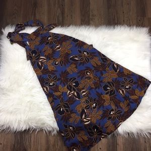 Fore Halter Navy Floral Dress